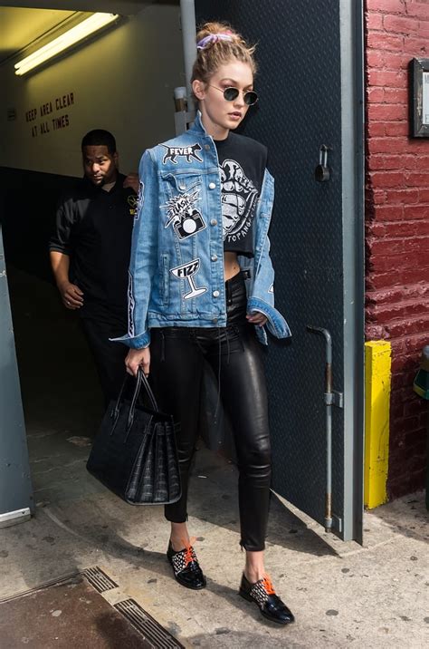 After The Marc Jacobs Show Gigi Decided To Pull On Her Denim Jacket