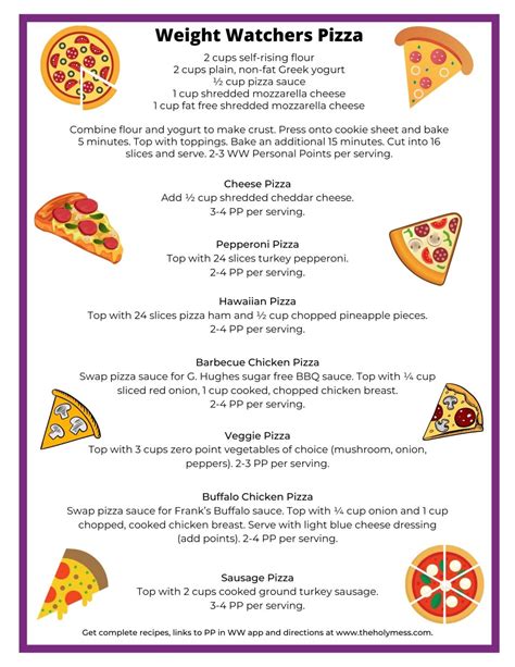 Weight Watchers Pizza Recipes With 2 Ingredient Dough Includes Free Pdf Printable The Holy Mess