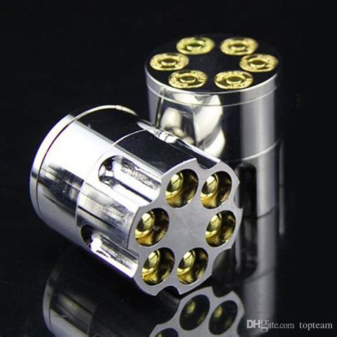 wholesale metal bullet shape tobacco grinder 26 teeth 42mm 45mm herb spice crusher cigar smoking