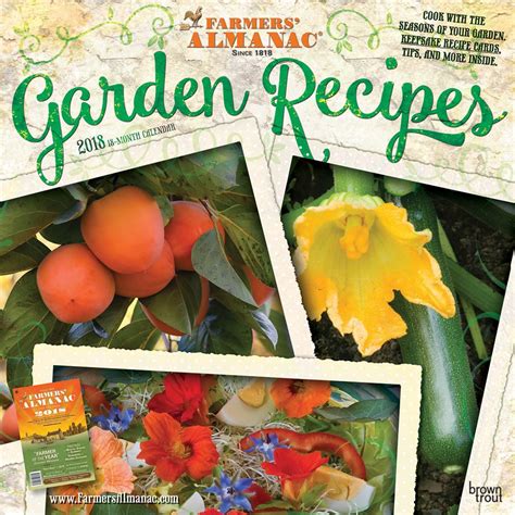 Farmers Almanac Calendars Garden Recipes Farmers Almanac Recipe Cards
