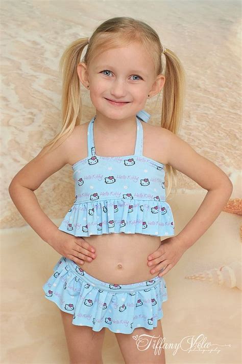 Naomis Ruffled Bikini Pdf Pattern Size 2t To Girls Size 8 Bathing