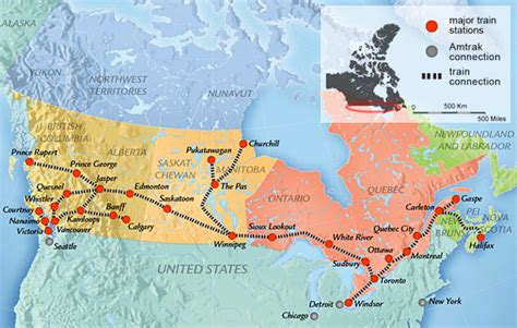 Canadian Train Routes