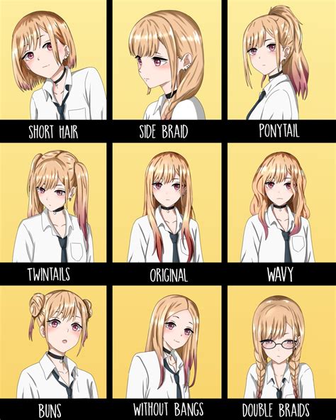Pin On Anime Hairstyles