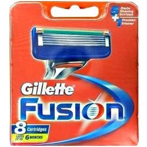 buy gillette fusion razor blades 8 cartridges chemist direct