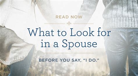 What To Look For In A Spouse