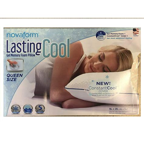 Novaform Lastingcool Gel Memory Foam Pillow