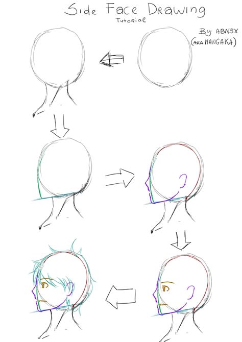 How To Draw Side View Face Anime Mouth Open Clker Clip Clipart