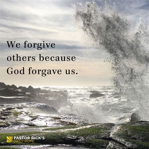 Forgive Because God Forgave You Pastor Ricks Daily Hope