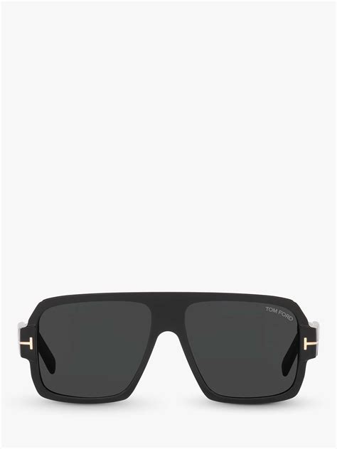 tom ford ft0933 men s camden square sunglasses shiny black grey at john lewis and partners