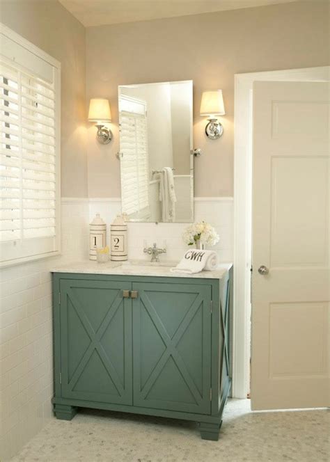 Often the focal point in the bathroom, there is a vanity to suit any style and personality. Teal Vanity - Contemporary - bathroom - Tiffany Farha Design