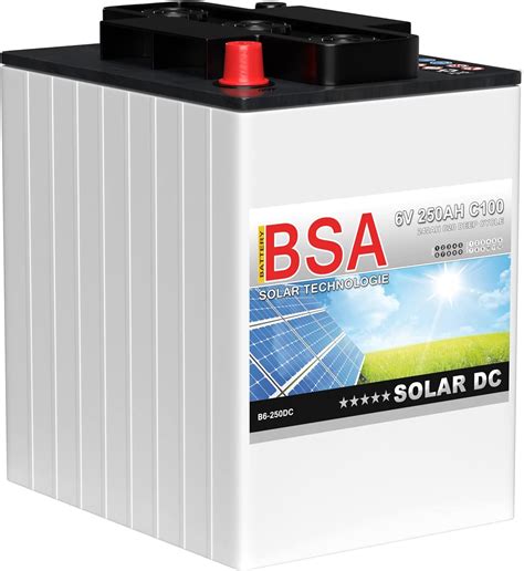 Bsa Solarbatterie 6v 250ah Wohnmobil Versorgungsbatterie Solar Batterie