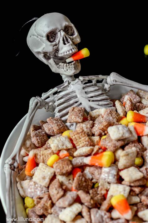 He asked what was in it. Halloween Puppy Chow