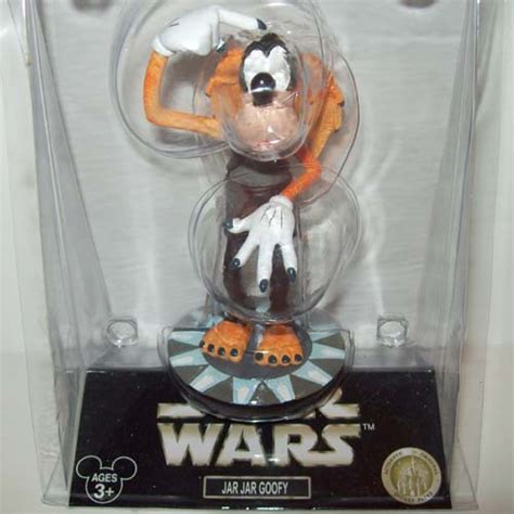Your Wdw Store Disney Bobble Head Figurine Star Wars Goofy Jar Jar