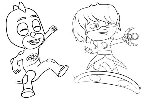 Pj Masks Para Colorir Blog Ana Giovanna