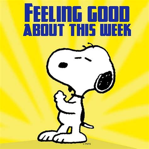 Feeling Good About This Week Snoopy Days Week