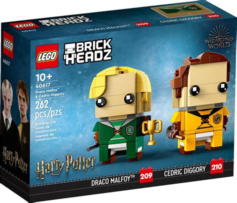 Lego Brickheadz Harry Potter Draco Malfoy And Cedric Diggory Set 40617