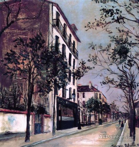 Maurice Utrillo Street In Sannois Oil Painting Reproductions For Sale