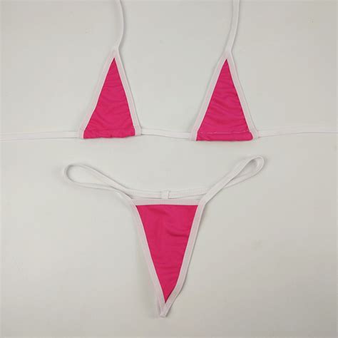 women sexy mini micro bikini swimwear set bandage brazilian triangle swimsuit beachwear erotic