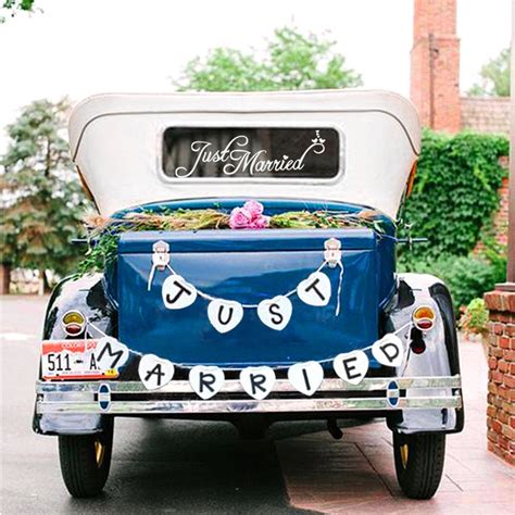 Top 10 Best Just Married Wedding Car Decorations