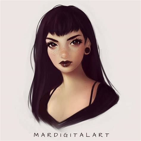 Goth Girl By Marygomesart On Deviantart