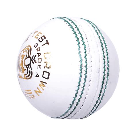 White Cricket Ball Match Ball Premium Leather Hand Stitched Pack Of 6 With Free Shipping