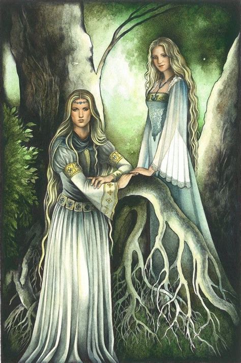 Galadriel And Celebrian Tolkien Elves Tolkien Books Tolkien Art Le