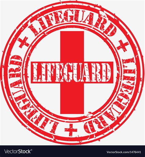 Lifeguard stamp Royalty Free Vector Image - VectorStock