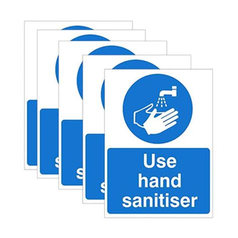 Buy Mixcolours Please Use Hand Sanitiser Sign A5 150mm X 200mm Self