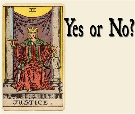 Need an answer and advice on something asap? Justice Tarot Card - Yes or No? - Cardarium