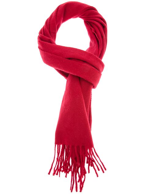 Paul Smith Cashmere Scarf In Red For Men Lyst