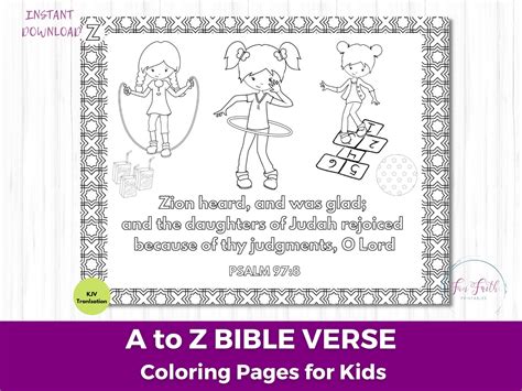 26 Scripture Coloring Pages With Bible Affirmations For Kids Printable
