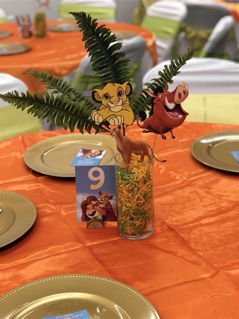 Lion King Baby Shower Centerpieces Lion King Birthday Party Ideas Baby