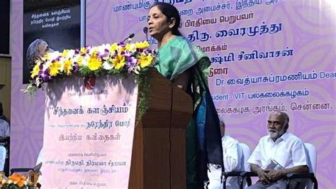 Minister of finance and corporate affairs. Nirmala Sitharaman releases Tamil translation of PM Modi's ...