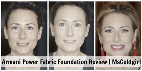 Review Giorgio Armani Beauty Power Fabric Foundation Msgoldgirl