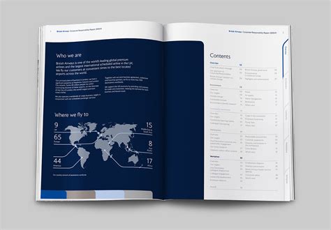 British airways presentation by… not booked on british airways. British Airways CSR Report on Behance