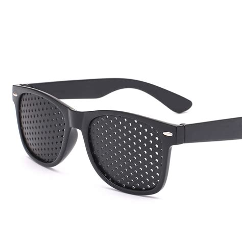 anti myopia pinhole sunglasses corrected visual acuity eye exercise eyesight improve natural