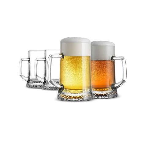 17 Oz Solid Heavy Large Glass Steins Beer Glasses With Handle China