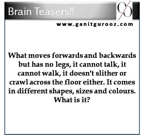 Pin By Ganit Gurooz On Brain Teasers Brain Teasers Brain Twister