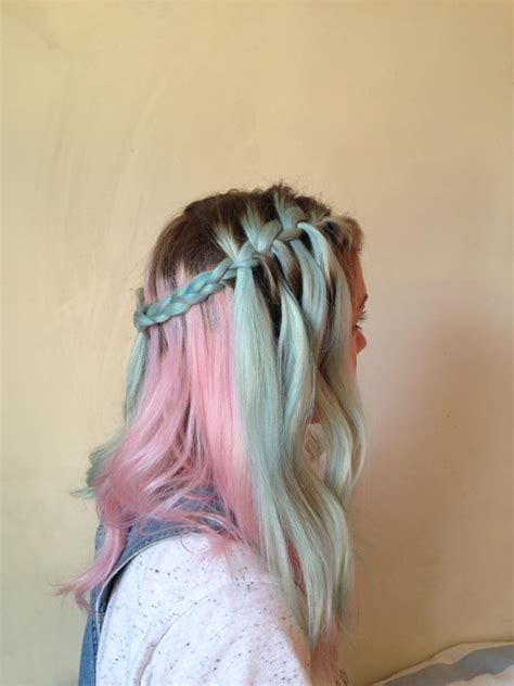 My Little Pony Hair In Pastel Blue And Pink Hair Colors