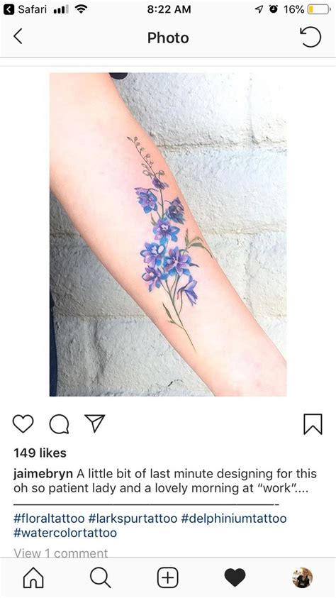 Holly Flower July Birth Month Flower Tattoos