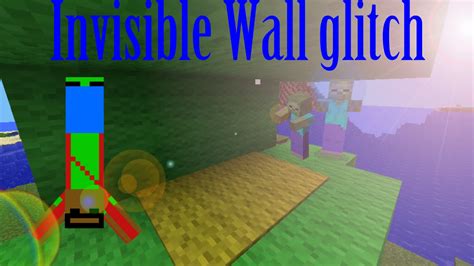 Mcpe Tutorial Invisible Wall Glitch Youtube
