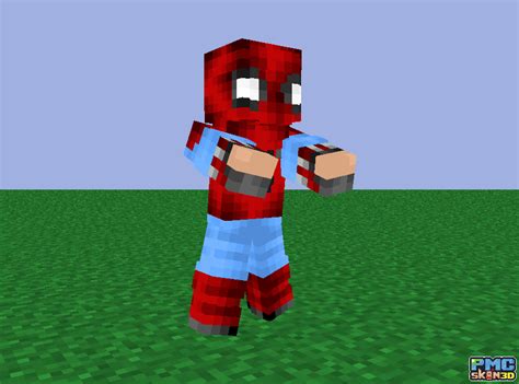 Spiderman Homemade Suit Spider Man Homecoming Minecraft Skin