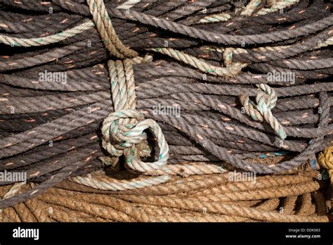 Coils Of Rope Hi Res Stock Photography And Images Alamy