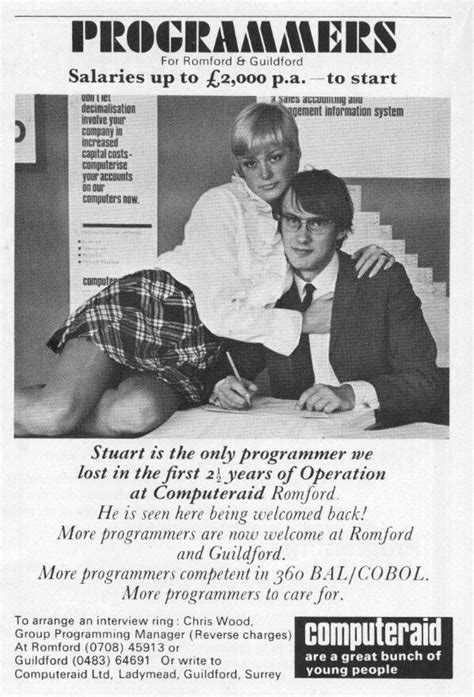 Ad For Programmer In 70s Retro Ads Vintage Advertisements Vintage
