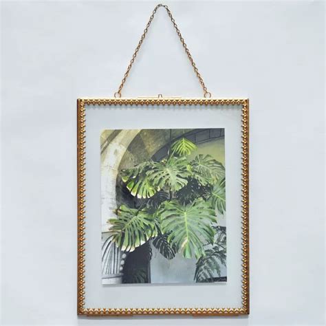 8 X 10 Pressed Glass Frame Brass Opalhouse™ With Images Glass