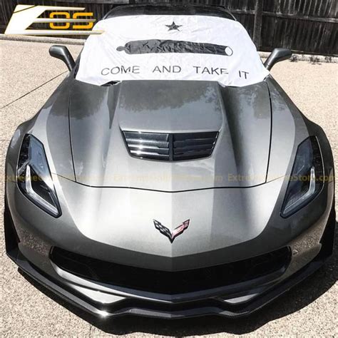 Corvette C7 Carbon Fiber Front Splitter W Wickerbill Extension