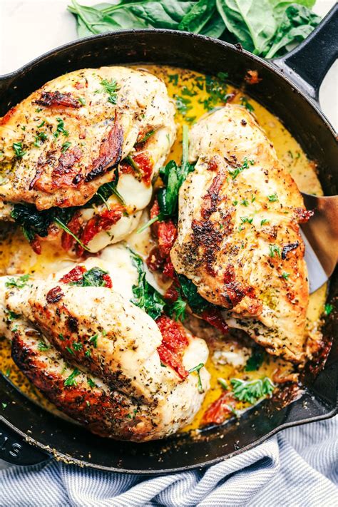 Place skillet in oven and bake until chicken is cooked through, about 20 minutes more. Tender and juicy chicken stuffed with mozzarella cheese ...