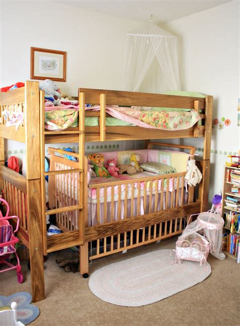 We are building crib mattress (toddler bed) bunk beds to go in. bunk bed crib - Google Search | Bunk bed crib, Diy bunk ...