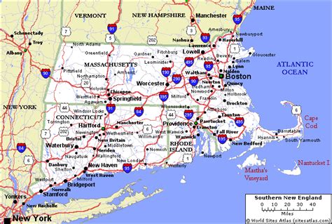 It comprises the states of connecticut, massachusetts, maine, new hampshire. Maps: Map New England