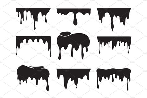 Illustrations Of Various Dripping ~ Graphics ~ Creative Market